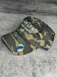 Confidence Distressed Hat (Camouflage)